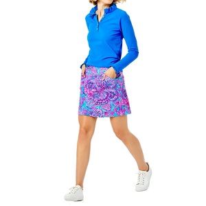 LILLY PULITZER LUXLETIC MONICA OASIS PRINT 17" SKORT